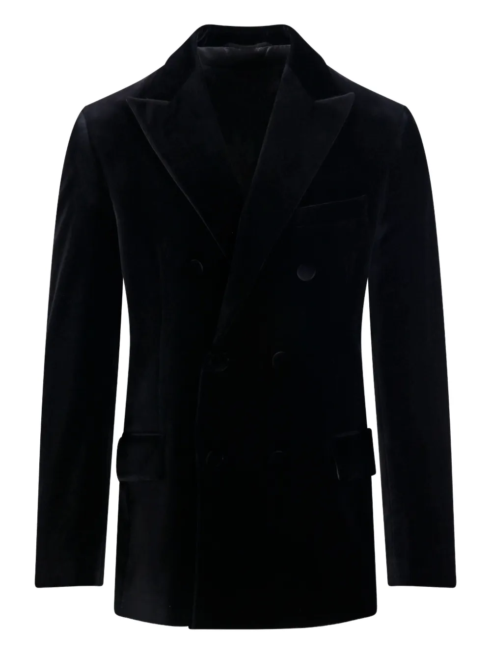 Golden Goose contrasting-lapels double-breasted blazer - Schwarz