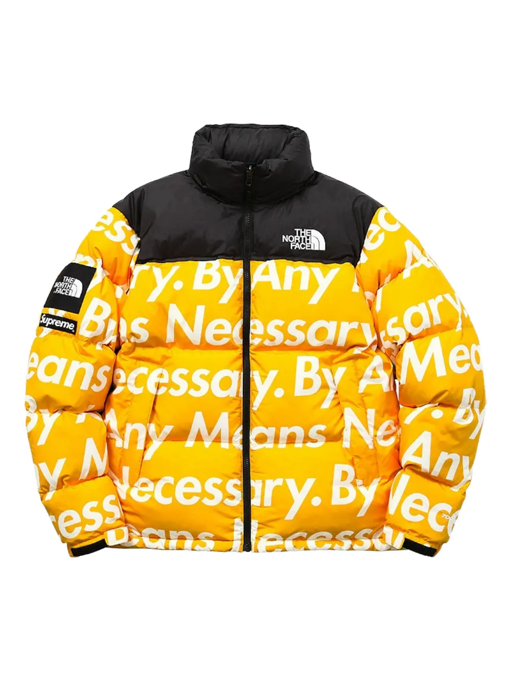 Supreme x The North Face lettering-print padded jacket | amarillo | Image 1