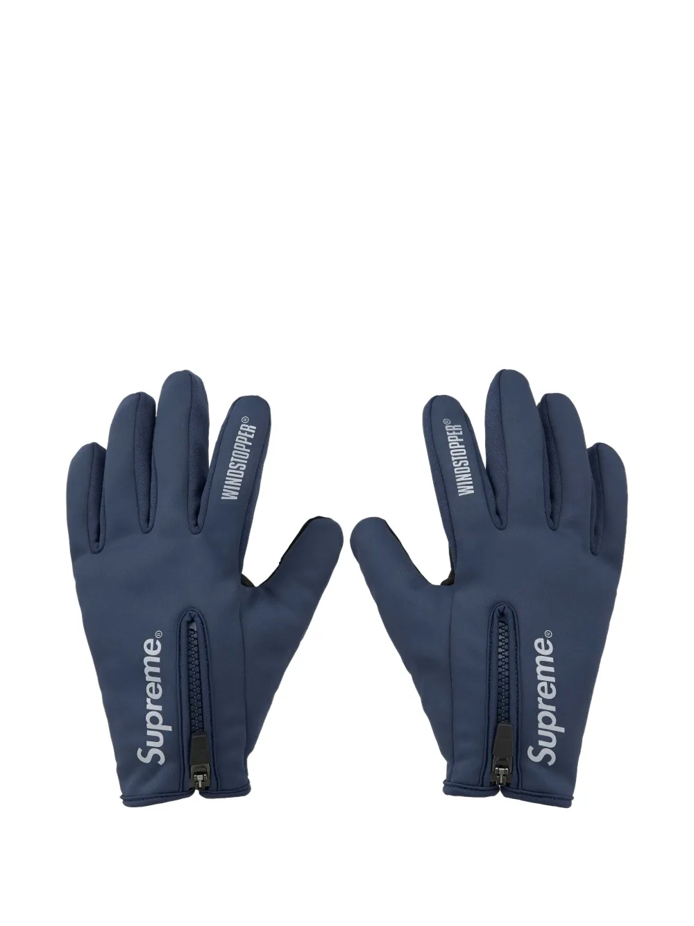 Supreme Windstopper zip gloves | azul | Image 1