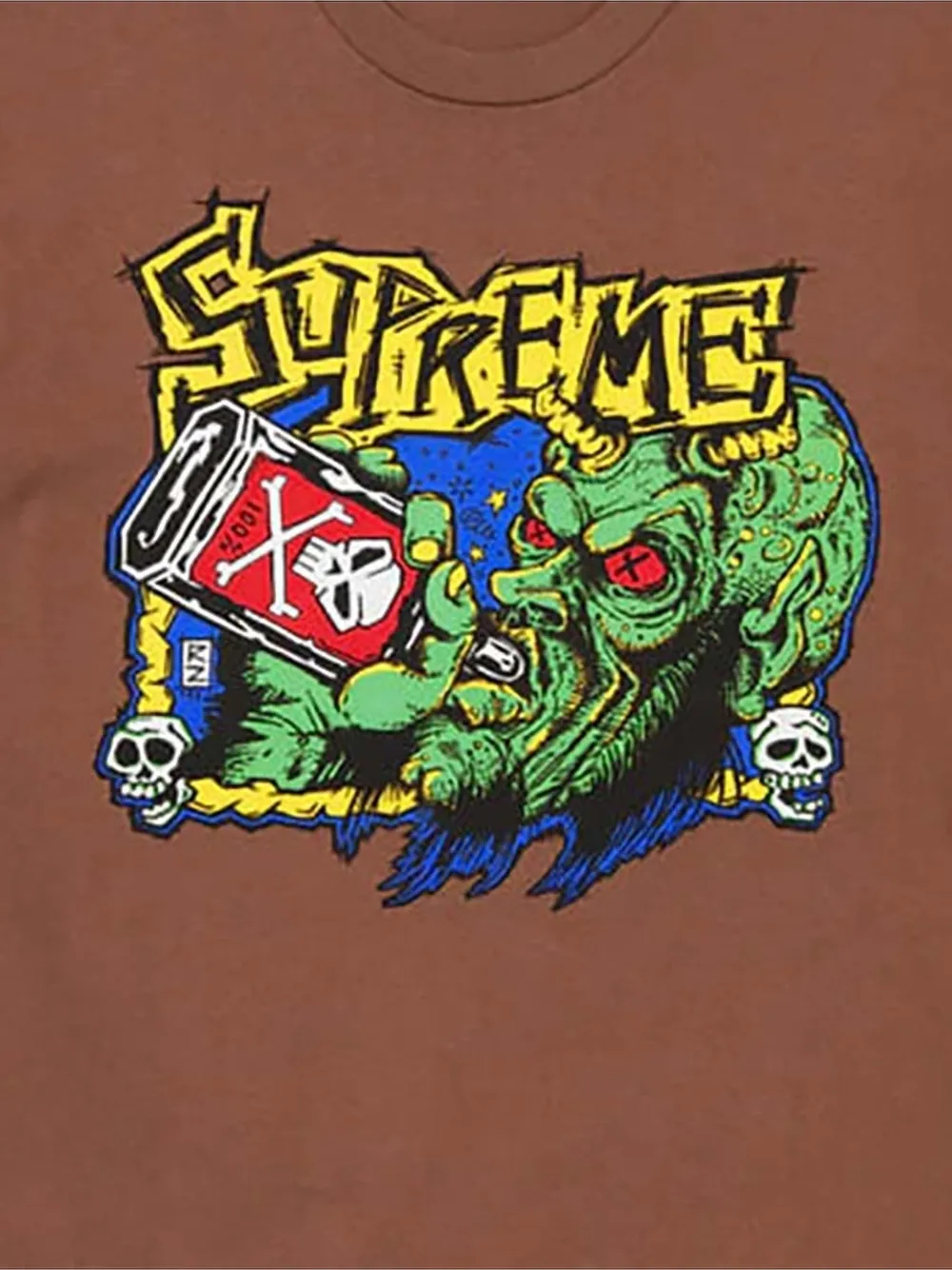 Supreme Fuckin Blowout T-shirt met print - Bruin