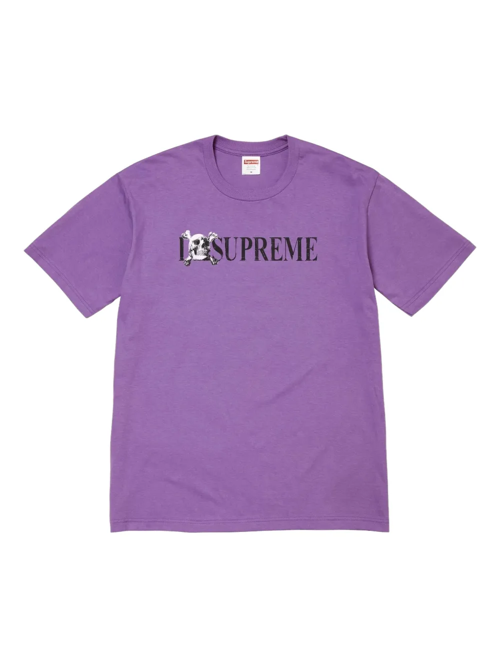 Supreme skull logo T-shirt - Viola