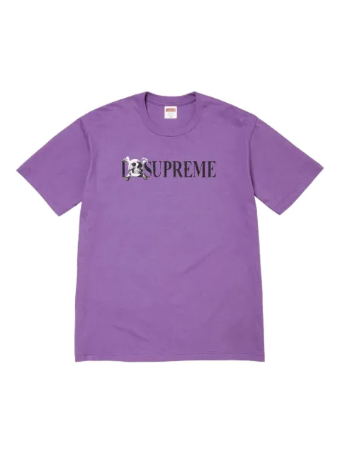 Supreme skull logo T-shirt