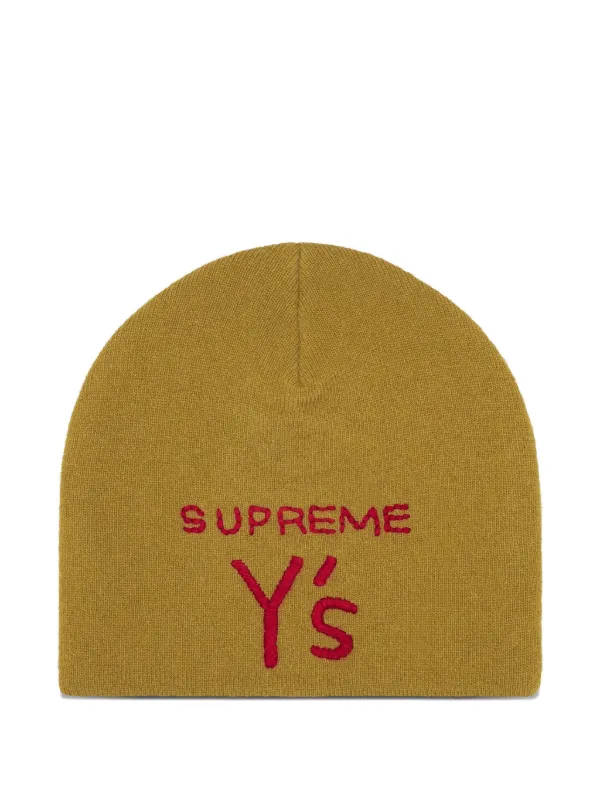 Supreme x Y's Skull Beanie Hat | Yellow | FARFETCH