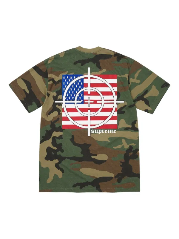 Supreme カモフラージュ柄 Tシャツ XL Supreme カモフラージュ Tシャツ | グリーン | FARFETCH JP