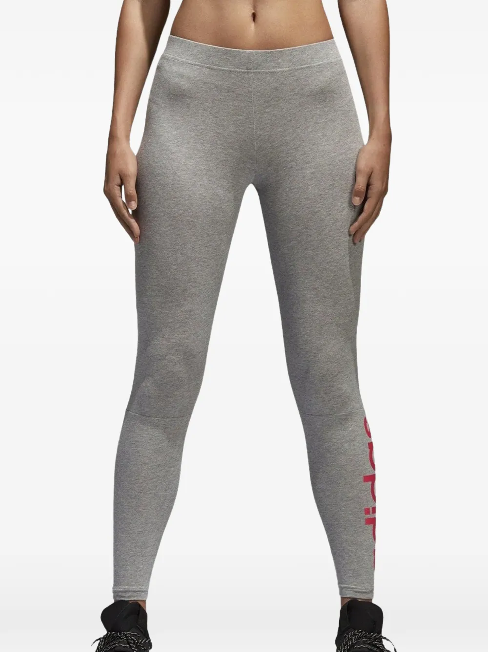 adidas logo-detail leggings - Grigio