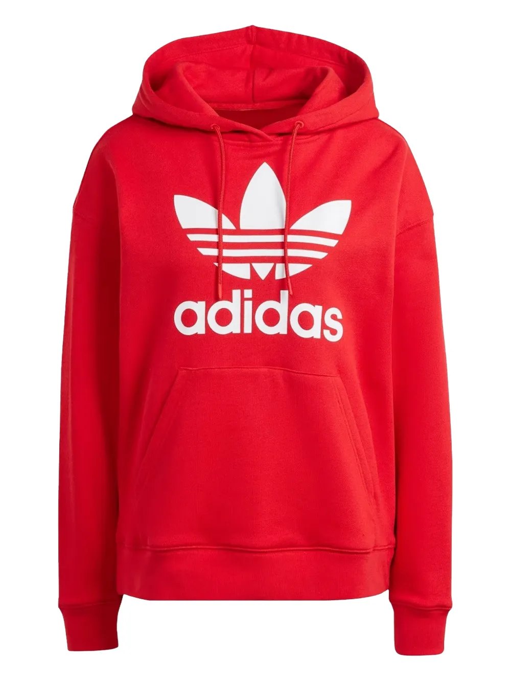 adidas Trefoil long-sleeve hoodie - Rosso