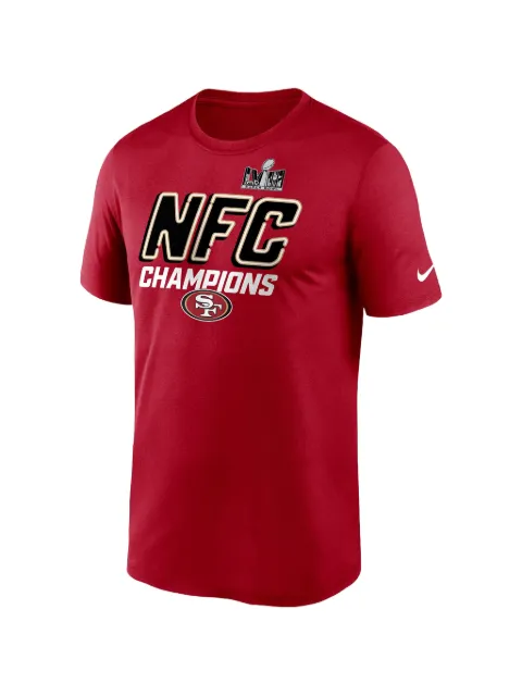Nike Scarlet San Francisco 49ers 2023 NFC Champions Iconic T-shirt