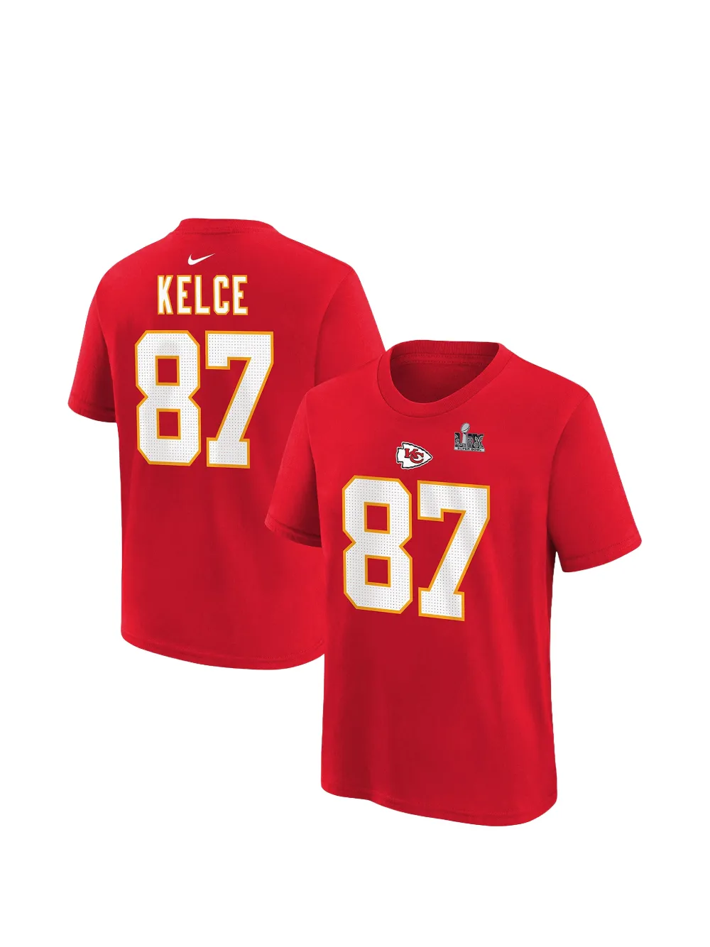 Nike Kids Kansas City Chiefs Travis Kelce katoenen T-shirt Rood