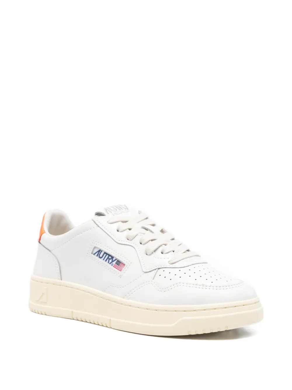 Autry Medalist perforated logo-detail sneakers - Wit