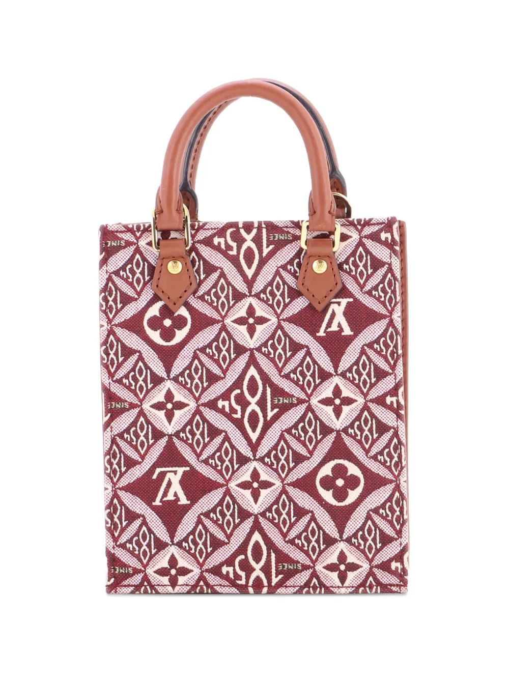 Louis Vuitton Pre-Owned Petit Sac Plat Bag Limited Edition Since 1854 Monogram Jacquard crossbody bag - Rosso