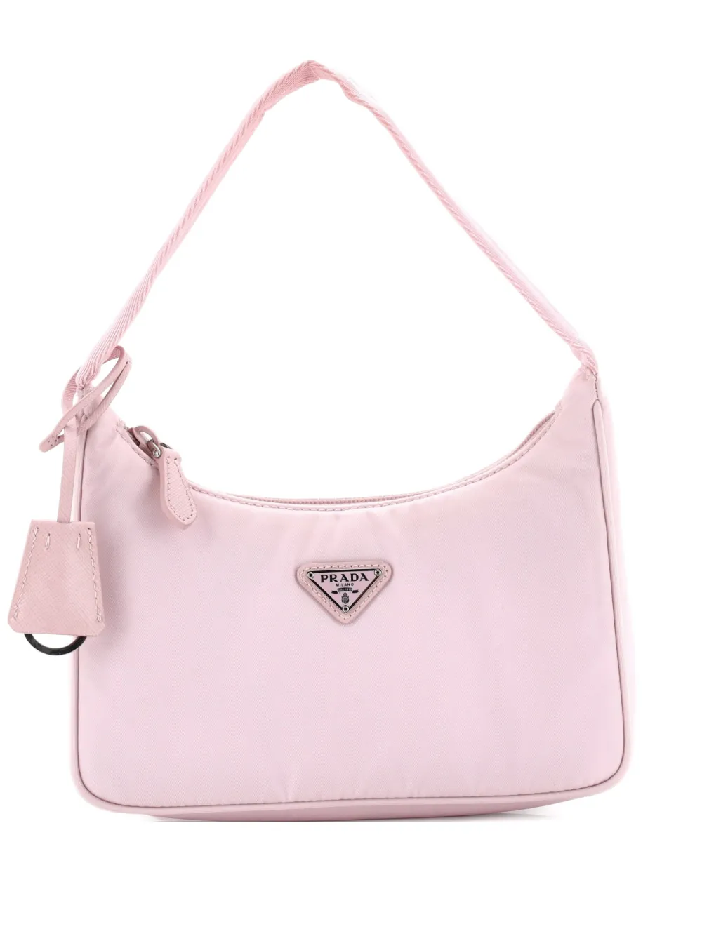 Pre-owned Prada Re-edition 2000 Tessuto Mini Hobo Bag In Pink