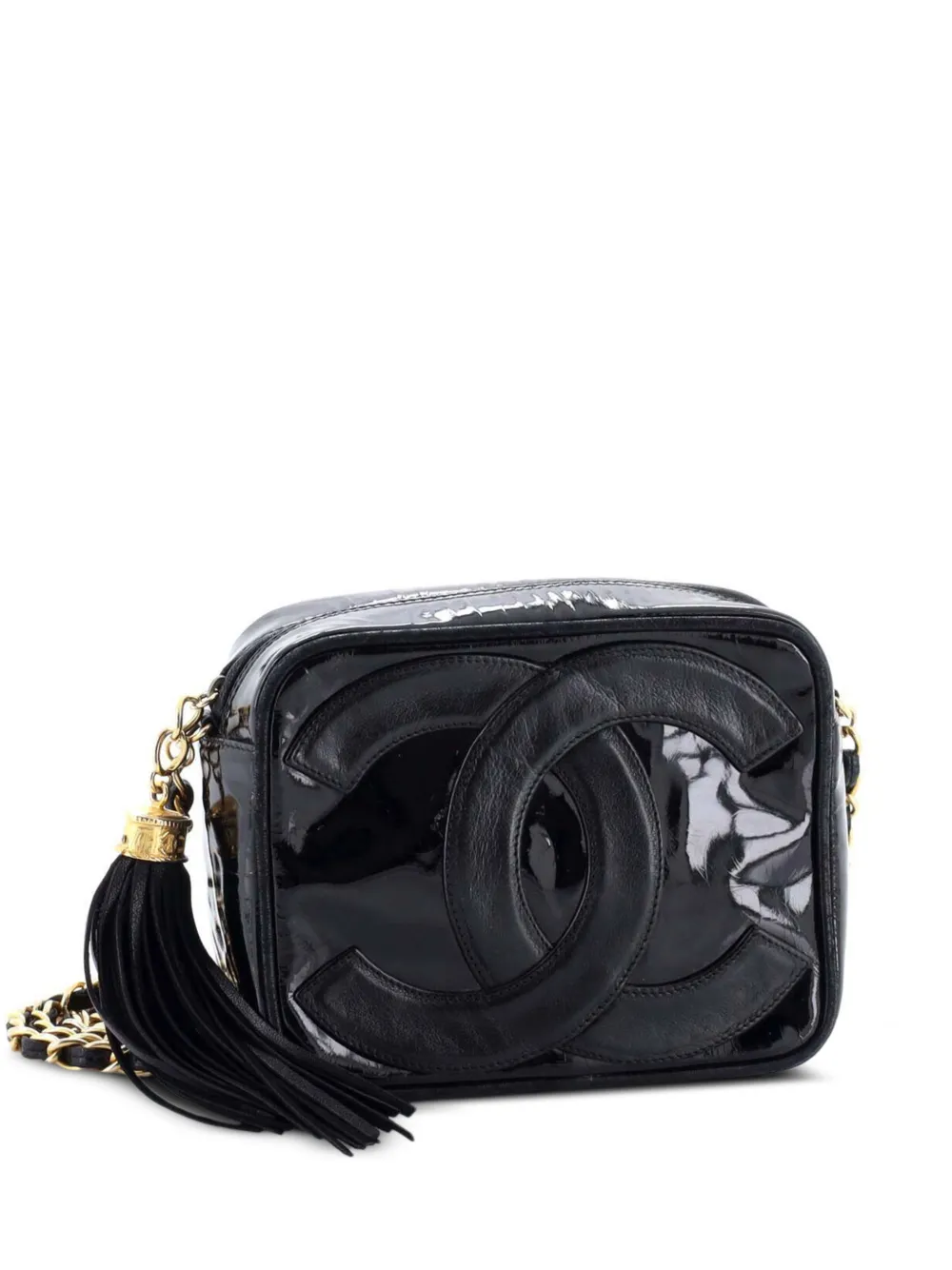 CHANEL Pre-Owned CC Camera Bag Patent Mini crossbody bag - Nero