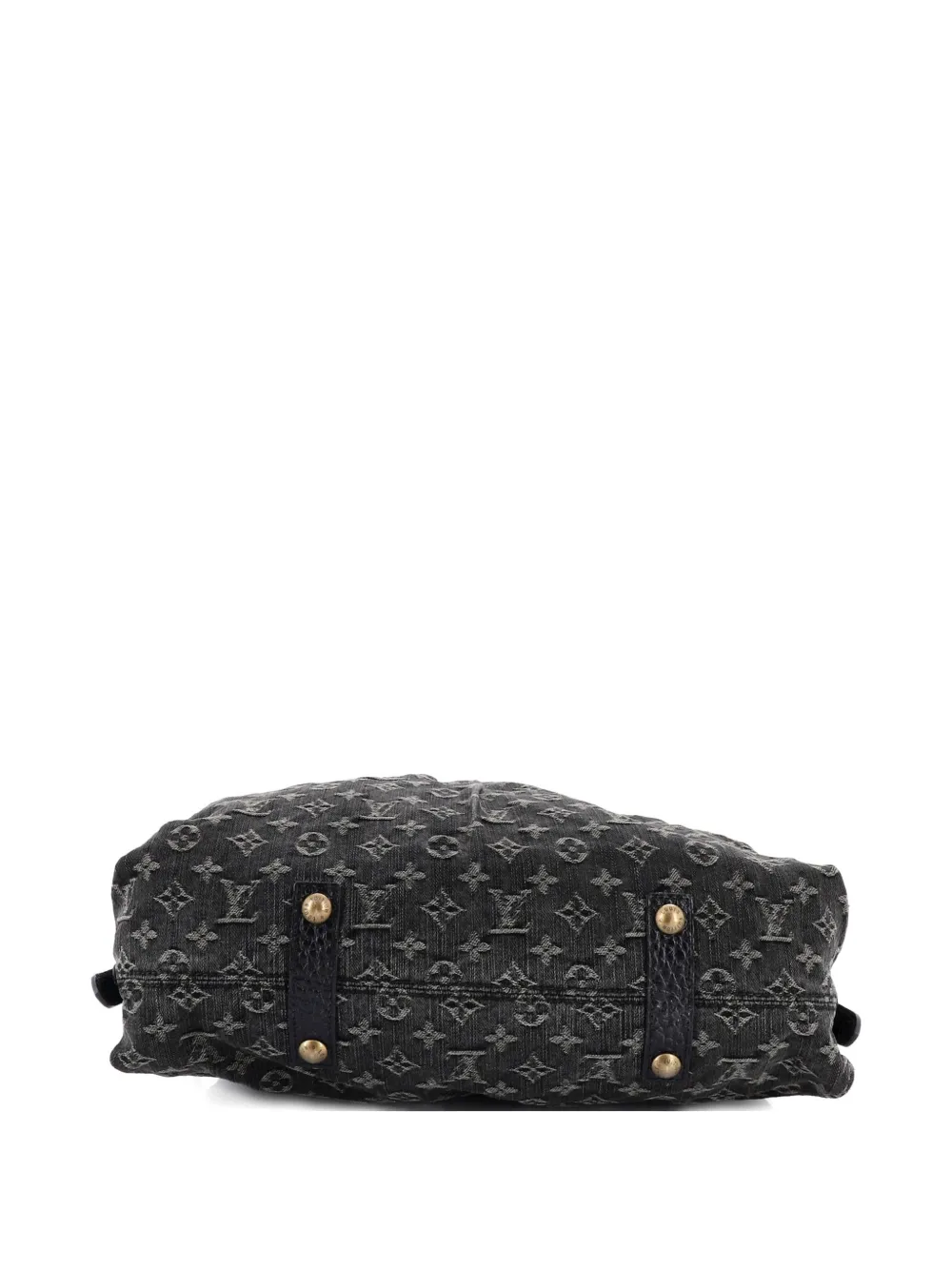 Pre-owned Louis Vuitton Neo Cabby Handbag Denim Gm Satchel In Black