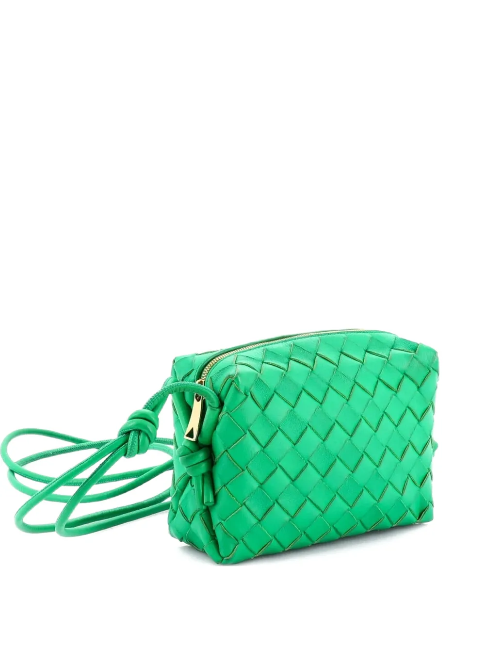 Bottega Veneta Pre-Owned Loop Intrecciato Nappa Mini crossbody bag - Verde