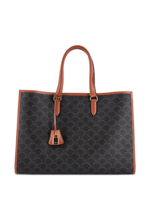 Celine Pre-Owned Horizontal Cabas Triomphe Coated Canvas tote bag