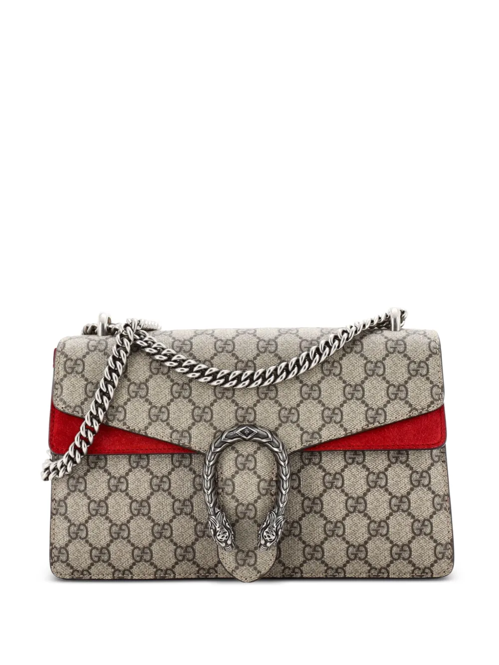 Pre-owned Gucci Dionysus Bag Gg Coated Canvas Small Shoulder Bag In Brown