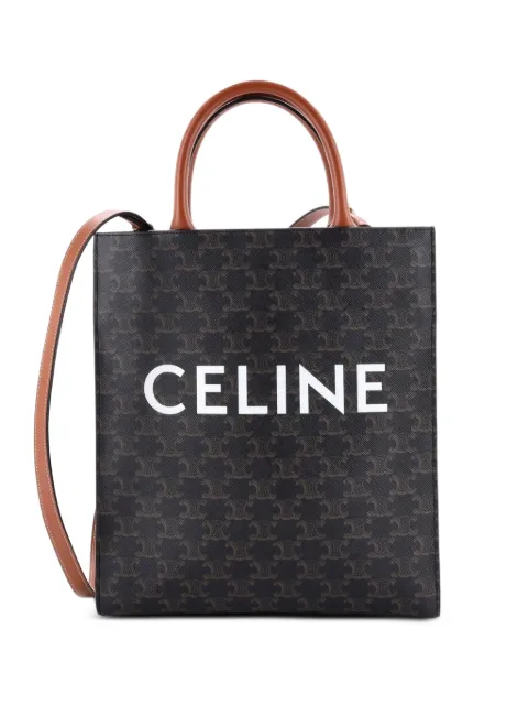 Celine Pre-Owned Vertical Cabas Triomphe Coated Canvas Small tote bag