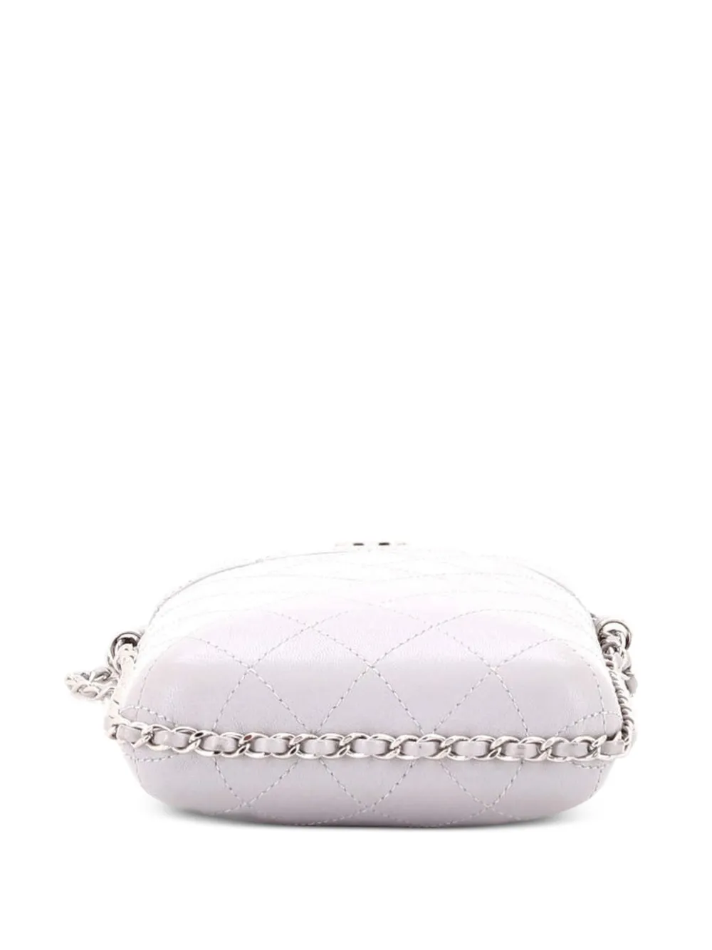 Chain Around Phone Holder Box Quilted Lambskin Crossbody Bag