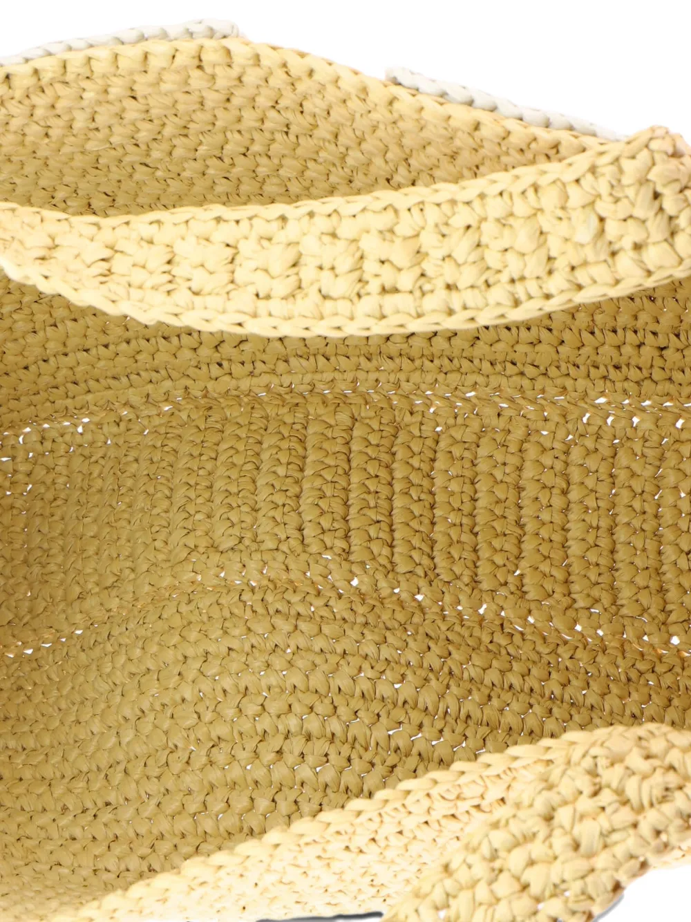 VALENTINO GARAVANI Pre-owned Superstar Shopping Raffia Medium Tote Bag In Neutral