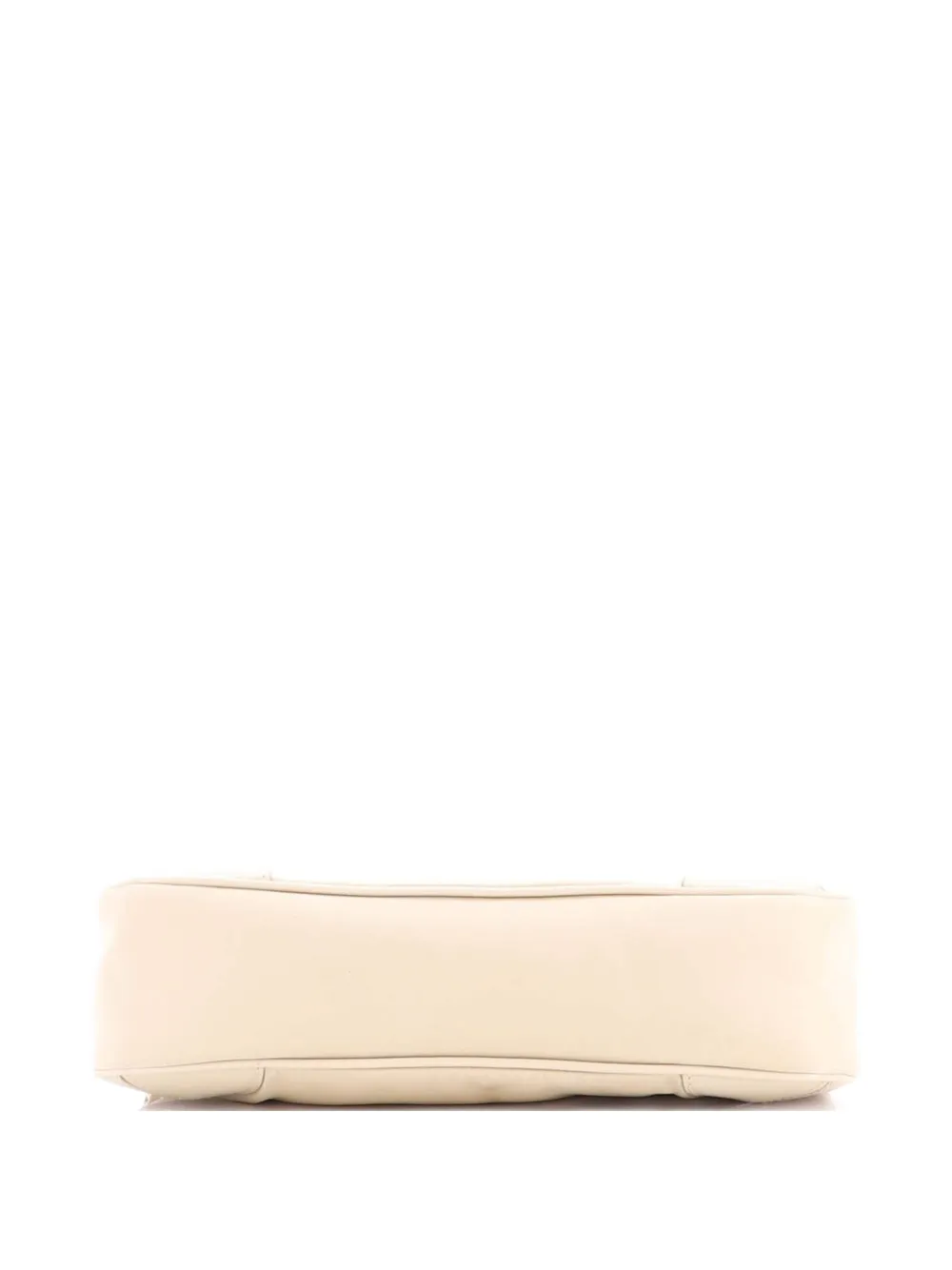 PRADA Pre-owned Re-edition 2002 Re-nylon And Leather Shoulder Bag In Neutral