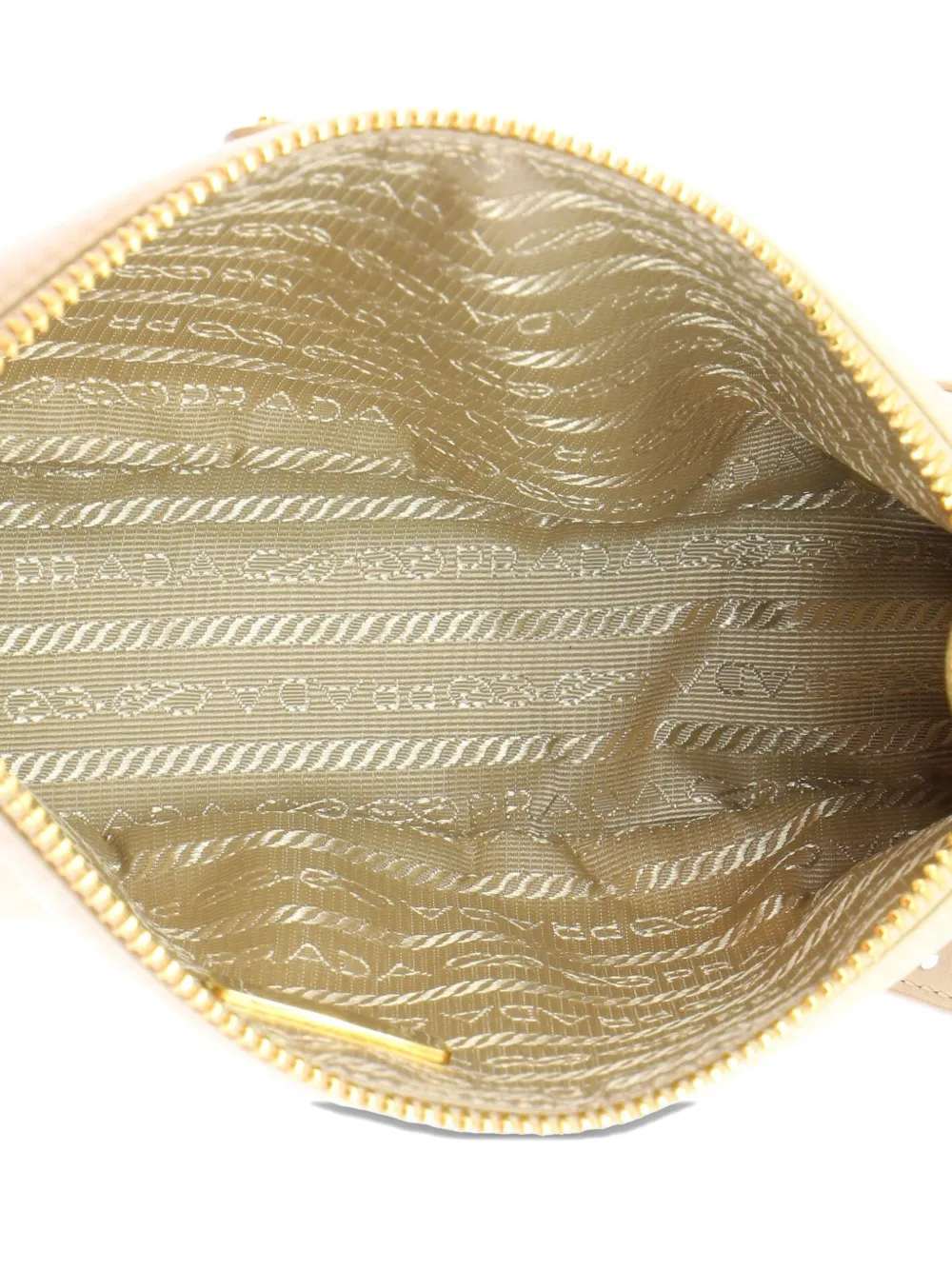 PRADA Pre-owned Re-edition 2002 Re-nylon And Leather Shoulder Bag In Neutral