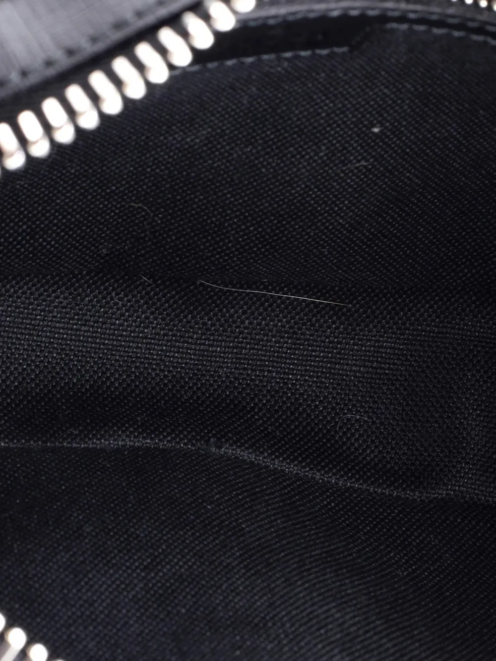 GUCCI Pre-owned Soft Zip Gg Coated Canvas Small Belt Bag In Black