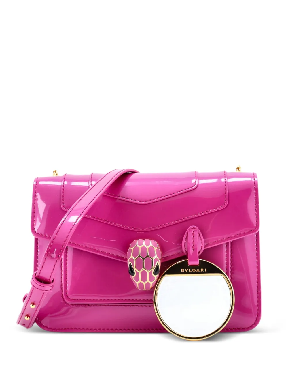 Bvlgari Pre-Owned Serpenti Forever Patent Small shoulder bag | rosado | Image 1