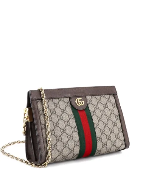 Gucci Pre-Owned Ophidia Chain Shoulder Bag GG Coated Canvas Small crossbody bag