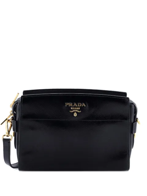 Prada Pre-Owned Esplanade Crossbody Bag Vernice Saffiano with City Calf Small shoulder bag