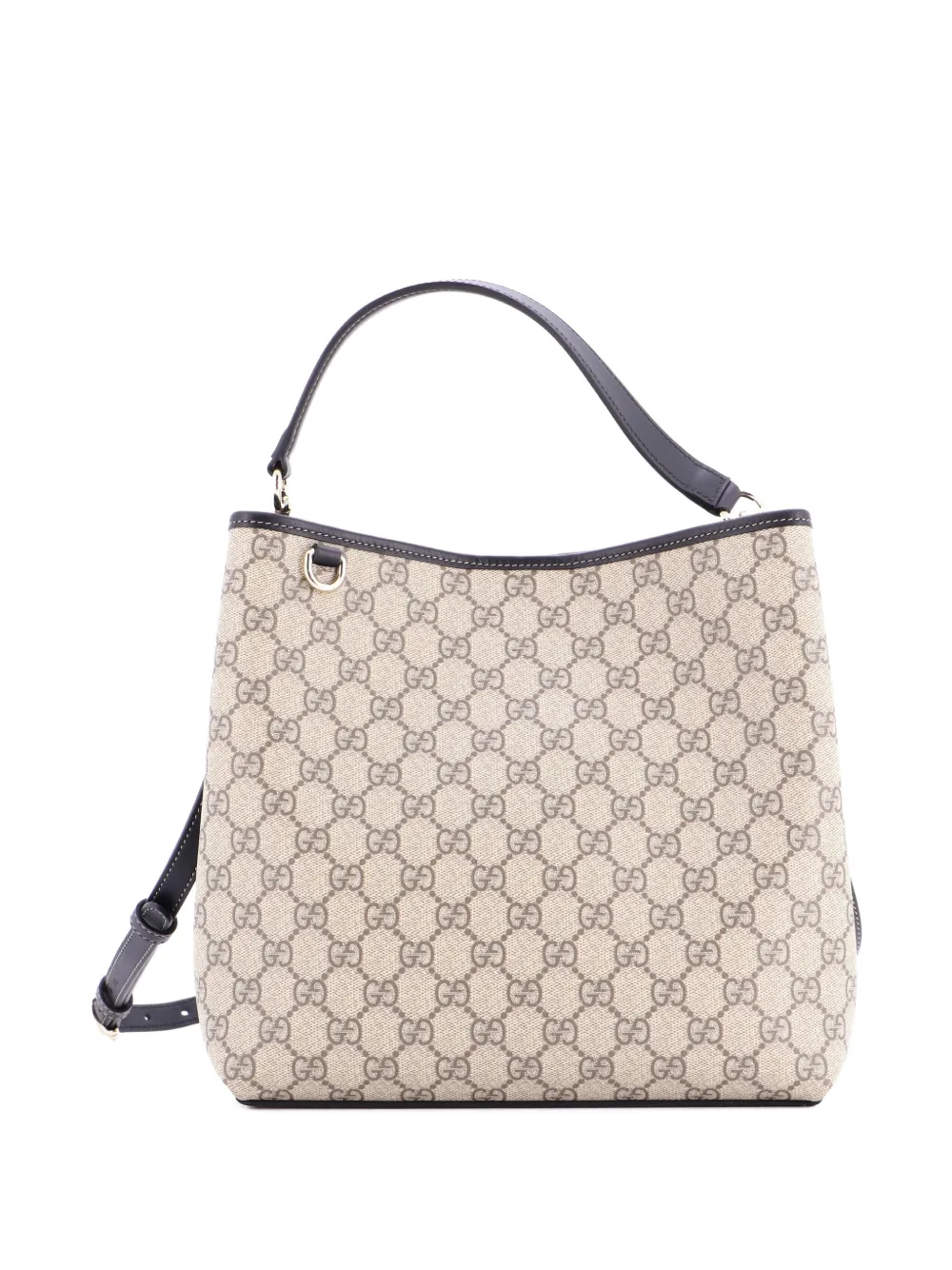 Gucci Pre-Owned GG Emblem GG Coated Canvas Medium bucket bag - Marrone