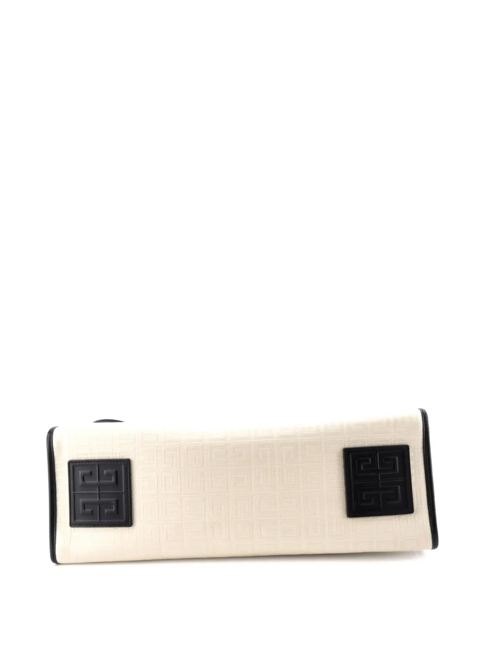 Pre-owned Givenchy G Shopper Tote 4g Coated Canvas Medium Shoulder Bag In Neutral