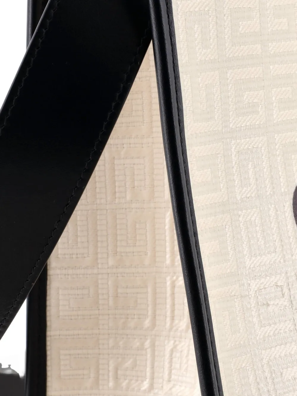 Pre-owned Givenchy G Shopper Tote 4g Coated Canvas Medium Shoulder Bag In Neutral