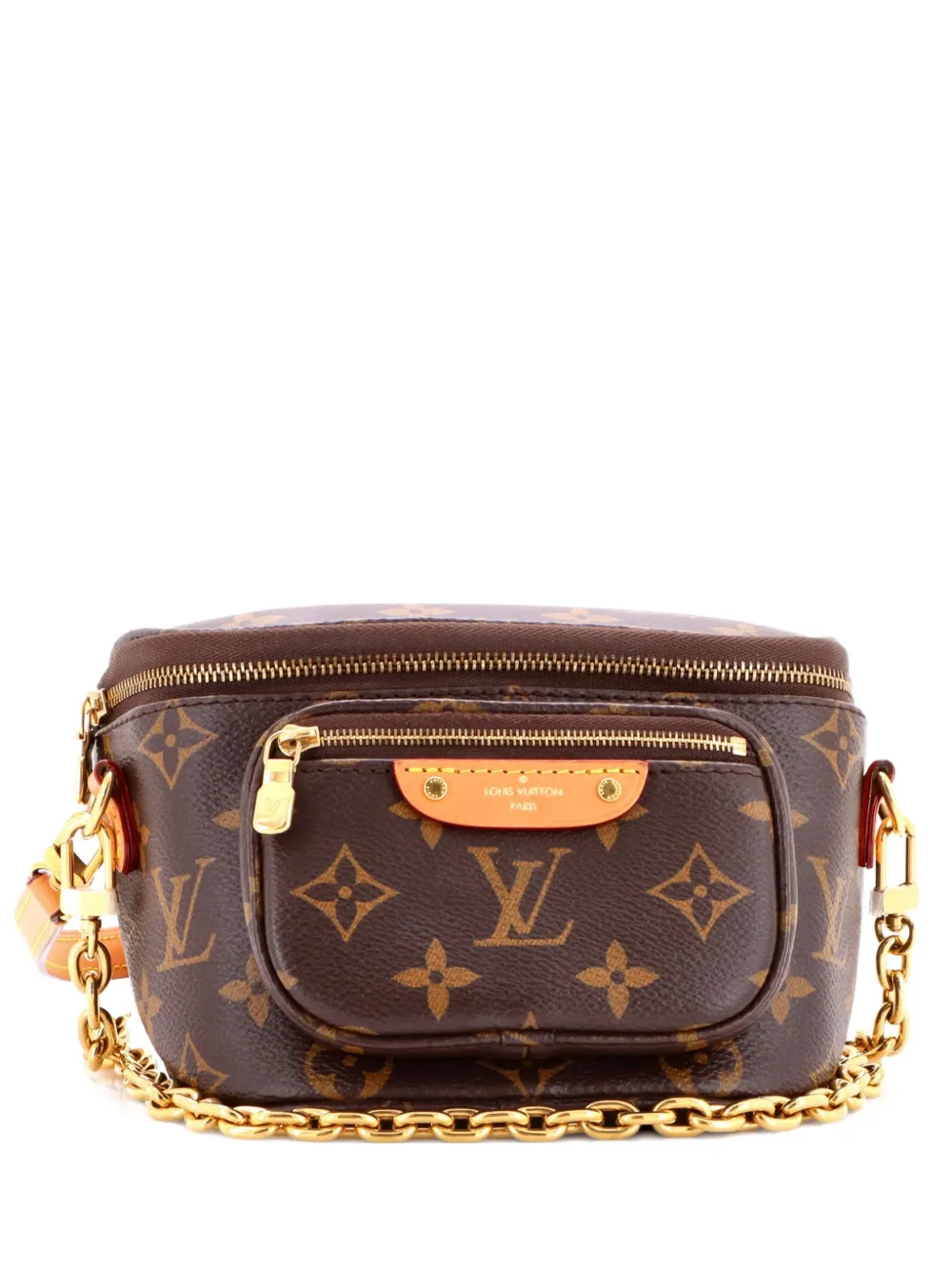 Pre-owned Louis Vuitton Bum Bag Monogram Canvas Mini Belt Bag In Brown