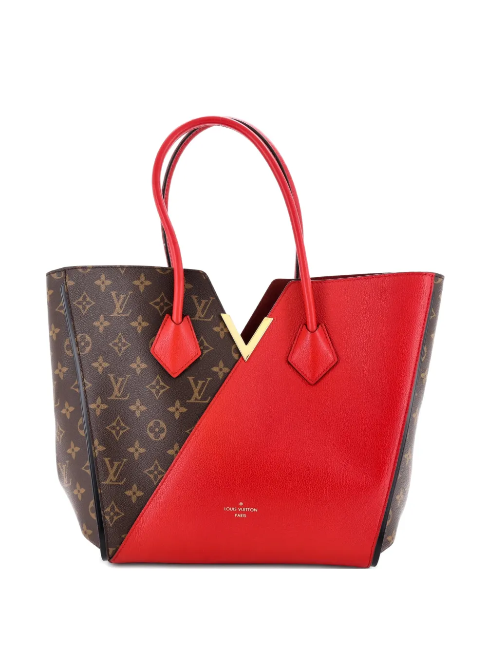 Louis Vuitton Pre-Owned Kimono Handbag Monogram Canvas and Leather MM tote bag - Marrone