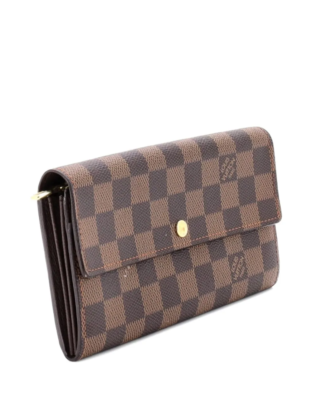 Pre-owned Louis Vuitton Sarah Wallet Damier Small Wallets In Brown