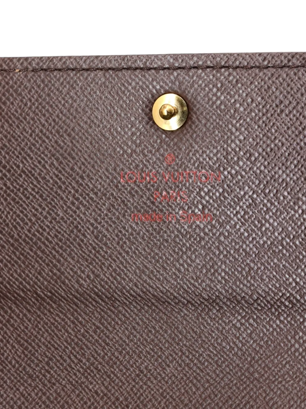 Pre-owned Louis Vuitton Sarah Wallet Damier Small Wallets In Brown