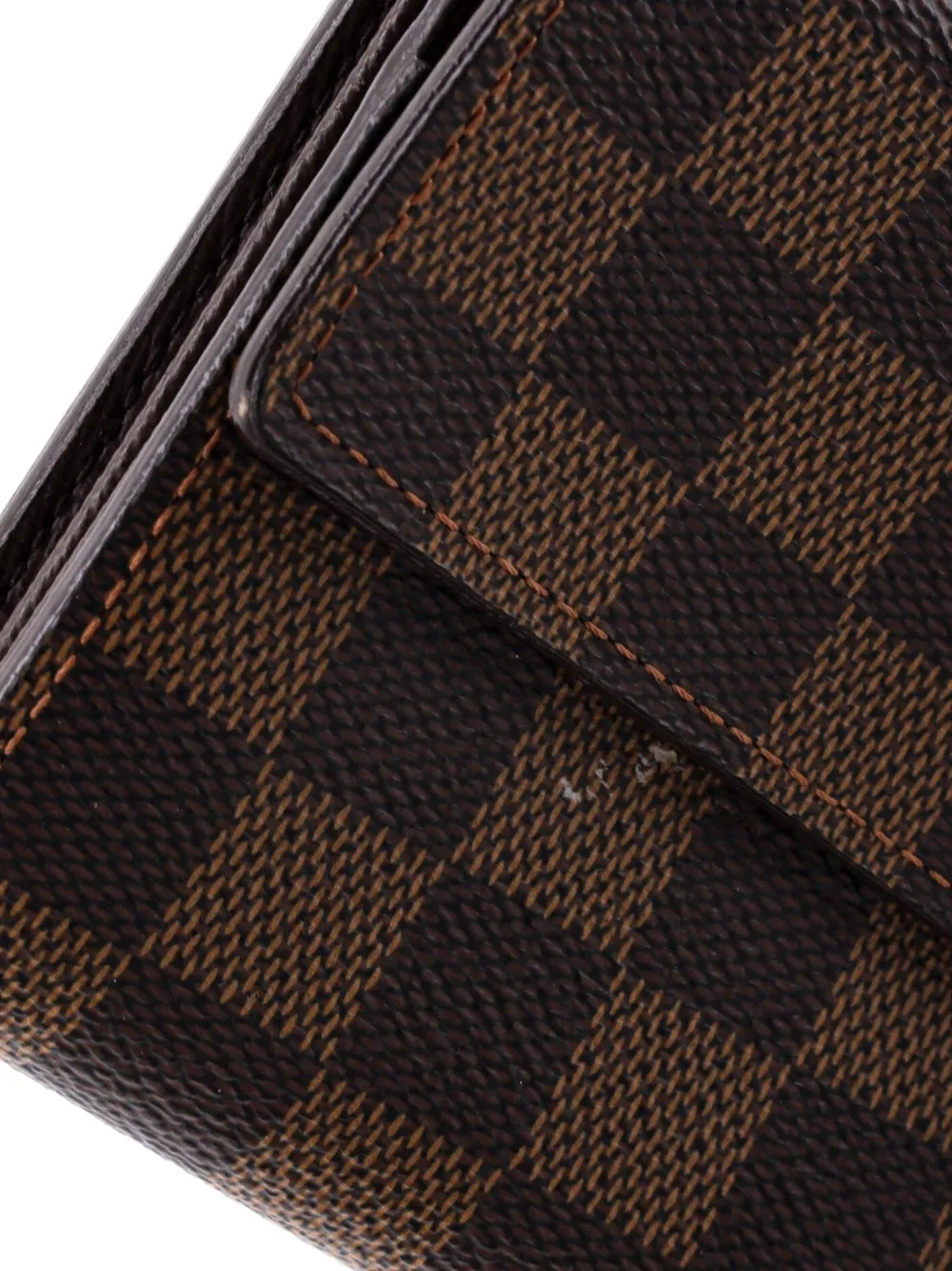 Pre-owned Louis Vuitton Sarah Wallet Damier Small Wallets In Brown
