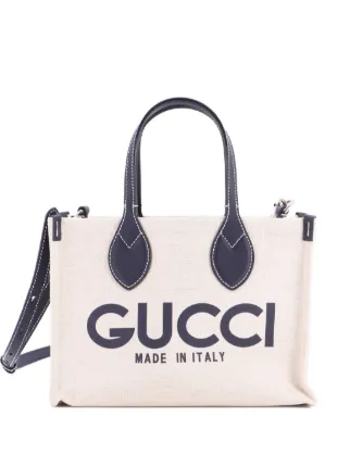 Gucci Pre-Owned ロゴ ショッパー トート プリント キャンバス