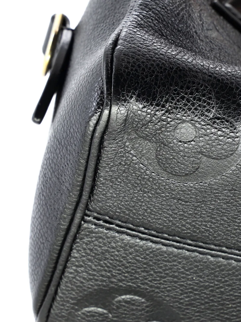 Pre-owned Louis Vuitton Speedy Bandouliere Bag Monogram Empreinte Giant 20 Crossbody Bag In Black