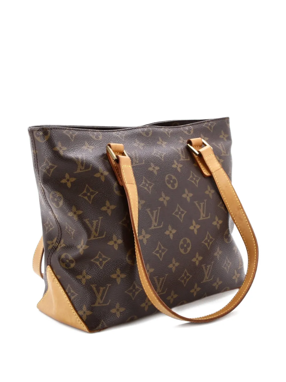 Pre-owned Louis Vuitton Cabas Piano Monogram Canvas Tote Bag In Brown