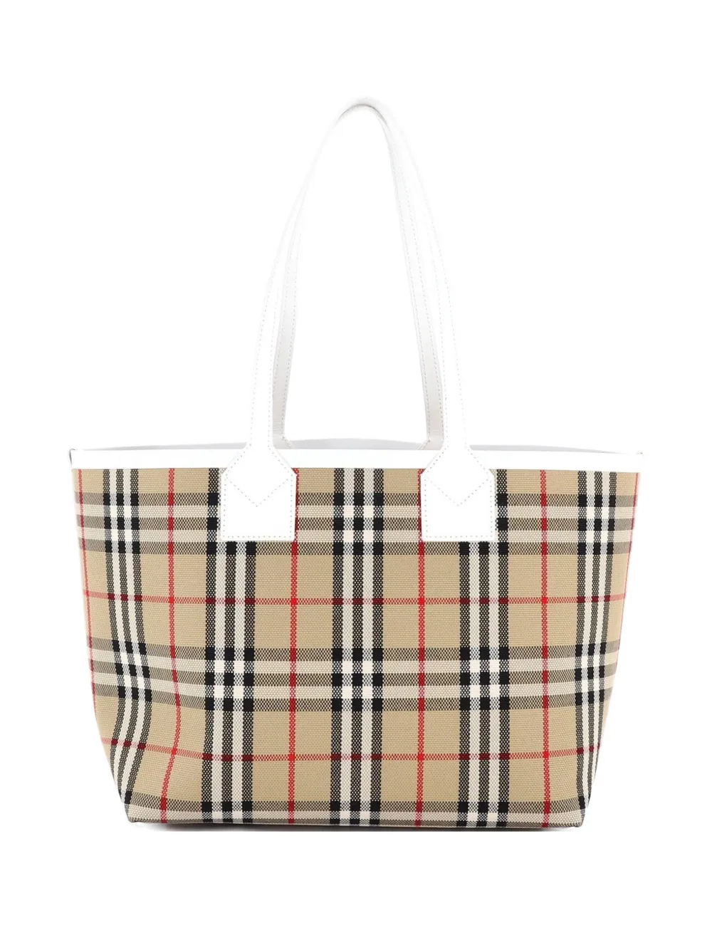 Burberry Pre-Owned London Vintage Check Canvas Small tote bag - Marrone