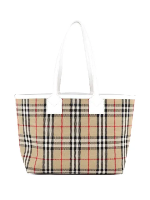 Burberry Pre-Owned London Vintage Check Canvas Small tote bag