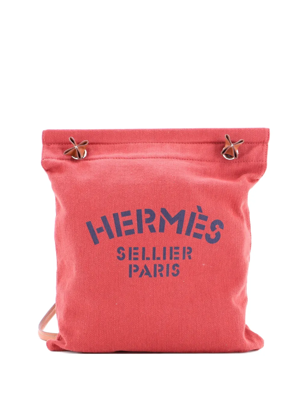 Pre-owned Hermes Aline Bag Toile Mm Crossbody Bag In Red
