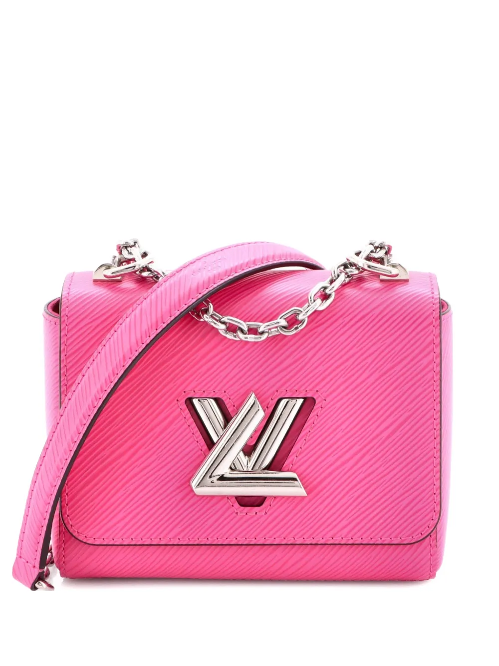 Pre-owned Louis Vuitton Twist Handbag Epi Leather Mini Crossbody Bag In Pink