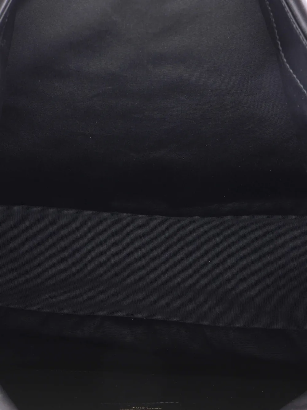 Pre-owned Saint Laurent Jamie 4.3 Quilted Leather Large Shoulder Bag In Black