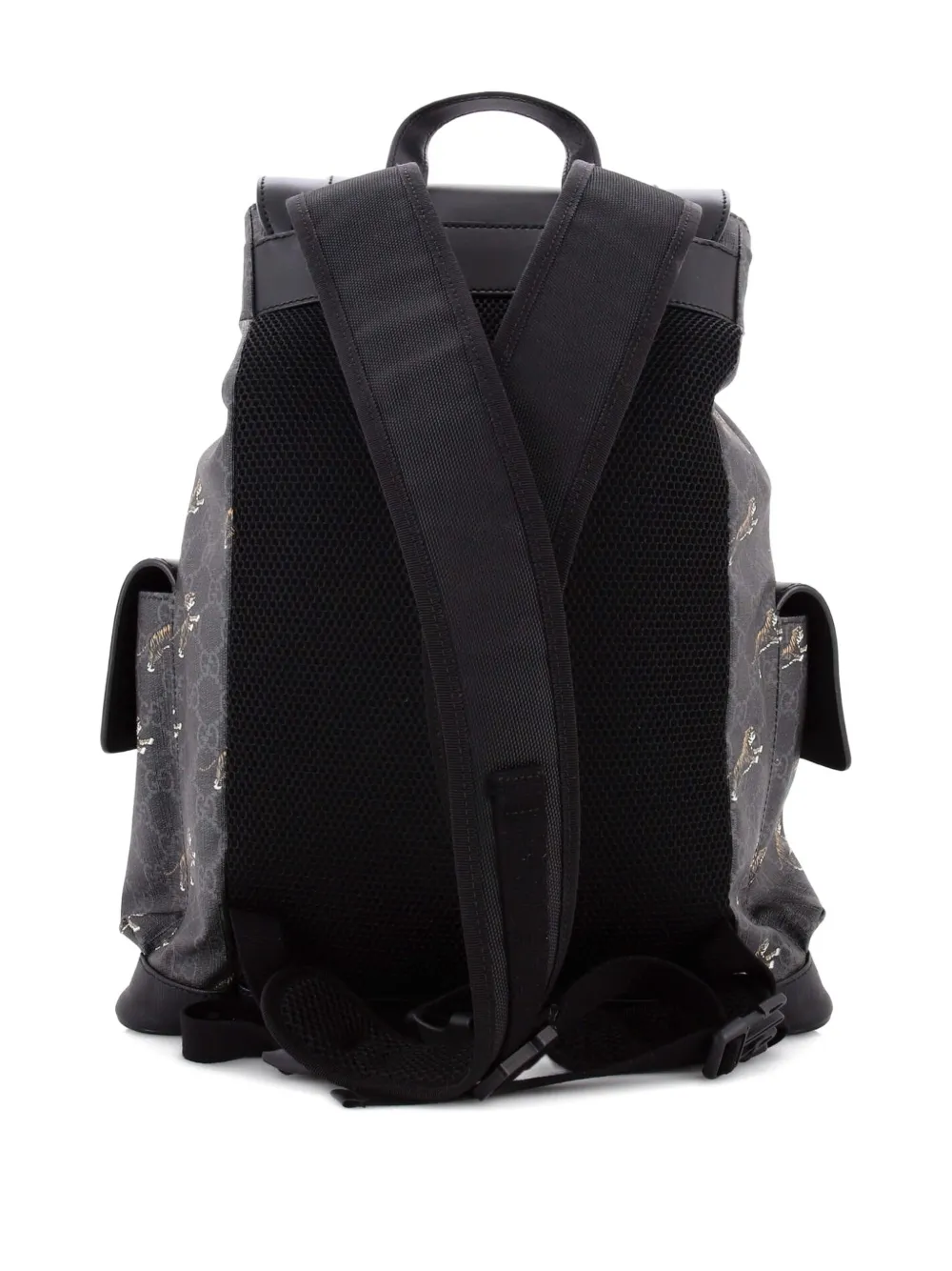 Gucci Pre-Owned Double Pocket Buckle Printed GG Coated Canvas Large backpack | Pre-Owned | Image 2