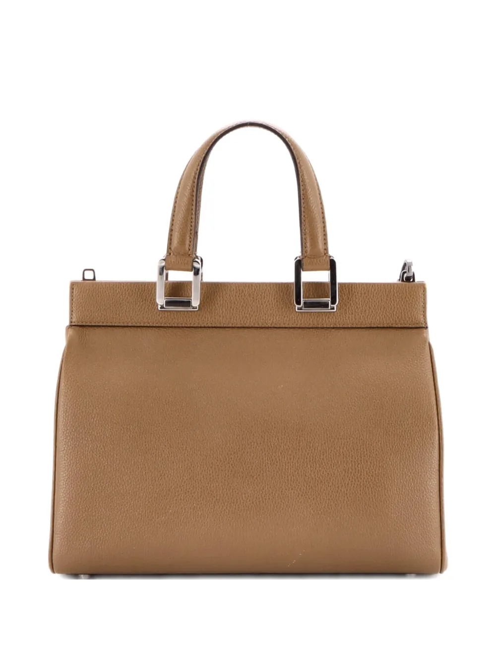 Pre-owned Gucci Zumi Top Handle Bag Leather Small Satchel In Brown