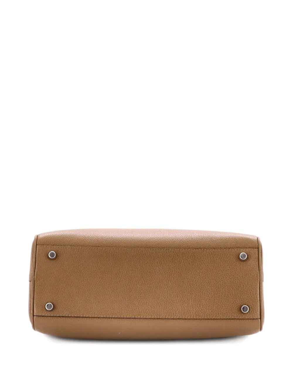 Pre-owned Gucci Zumi Top Handle Bag Leather Small Satchel In Brown