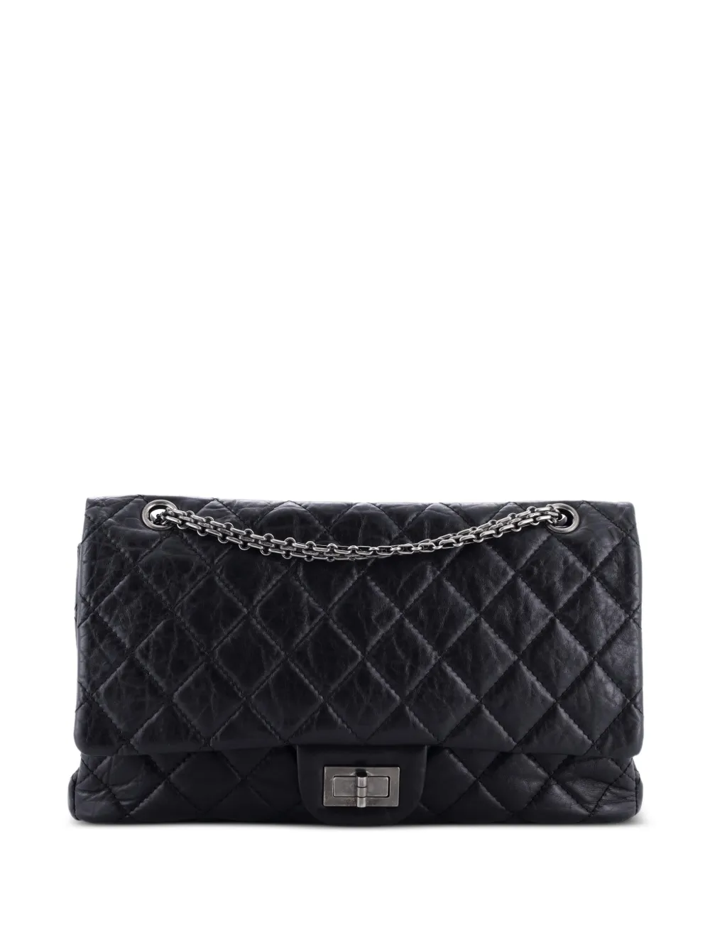 CHANEL Pre-Owned Reissue 2.55 Flap Bag Quilted Aged Calfskin 227 shoulder bag - Nero