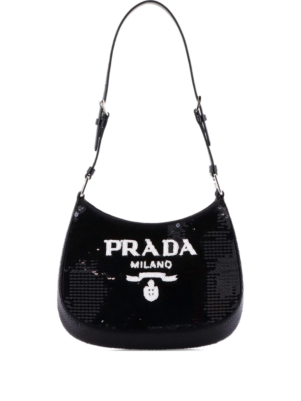 Prada Pre-Owned Cleo Sequins Small shoulder bag | Black | Image 1